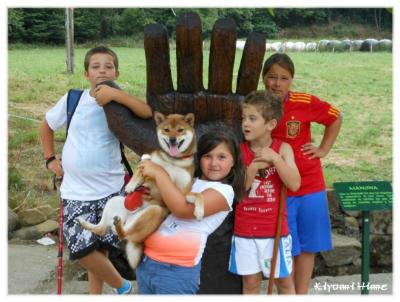 Shiba et enfants